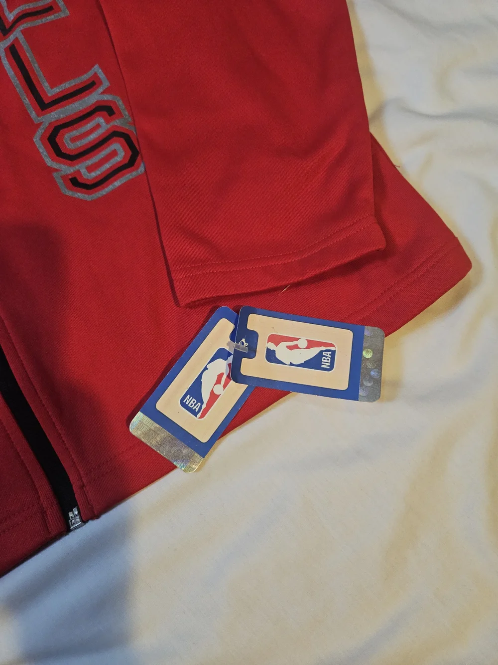 adidas Red & Gray Chicago Bulls Full-Zip Hoodie Jacket